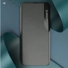 1PC New Luxury Business Leather Phone Case Compatible With Samsung Galaxy Series - Full Coverage High-Quality Shockproof Shell For S25 Ultra/S25 Plus/S25 Edge/S25, S24 Ultra/S24+/S24, S23 Ultra/S23 Plus/S23, A55/A56/A15/A16, With Smart Half-Window Display & Back Phone Stand Design Cover - Black - View 5