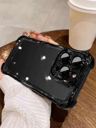 1 pieza Funda de teléfono transparente con baño de lujo compatible con iPhone 17/6/7/8/X/XS/XR/11/12/13/14/15/16/16e Pro Max Plus, Galaxy S22/23/24/25/S24 FE/S25 EDGE, A07/A17/A04/05/06/A14/A15/A16/A24/A25/A34, Redmi Note 9/10/11/12/13, Redmi 9/10/12/13C 14C, OPPO, MOTO, Honor X, HW, RENO Realme C53 C55 C61 C63 C67 Parachoques a prueba de golpes Cubierta clara 2 en 1 de PC TPU
