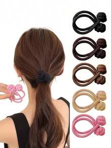 5 pezzi di elastici per capelli ad alta elasticità, essenziali per la coda di cavallo alta: accessori per capelli alla moda da donna, lacci per capelli elastici di colore solido antiscivolo, accessori per capelli di stile minimalista versatili per uso quotidiano, accessori per capelli da ragazza, accessori per capelli, autunno, viaggio, accessori per capelli, accessori da donna, accessori per capelli, regali, regali per donne, accessori per capelli, riempitivi per calze