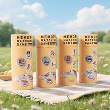 Kids Matching Pair Card Memory Training Toy, Intellectual Development Flip Card Game, Logic Thinking Training Flip Card Party Board Game Toy - Multicolor - View 8