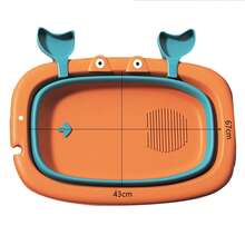 Bañera plegable para mascotas | Multifuncional y portátil - Con orificio de drenaje para perros/gatos (Ahorra espacio) - Multicolor - Ver 8