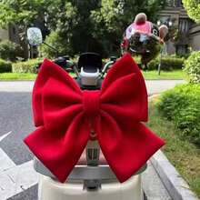 1pc Bow Decor For Motorcycle Helmet, Car Tail, Ski Helmet, Electric Bike Helmet, Motorcycle, Electric Bike, Bicycle Accessories, Cycling Gear, Skiing Accessories, Riding Decoration, Skiing Decoration, Christmas Helmet Decor, Halloween Helmet Decor, Day Of The Dead Helmet Decor