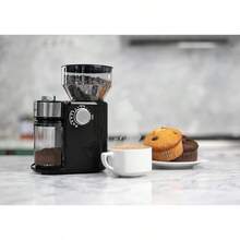 Hukën x.| Molino de Café Eléctrico Profesional Power-Grind 200 g| Muelas Ajustables con 12 Niveles de Molienda| Dual Knob para Grosor y Porciones| Muela Desmontable| Acero Inox| 150 vatios - negro/acero - Ver 11
