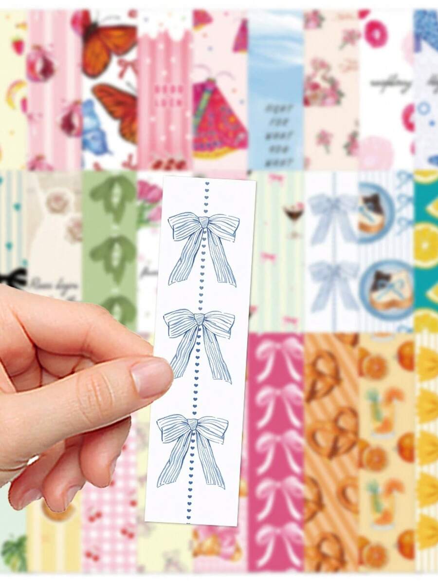 Bookmarks, Cute Waterproof Cartoon Bookmarks, Used For Decorating DIY Bookmarks Such As Books, Art Books, Notebooks, Etc,For School Supplies,Back To School