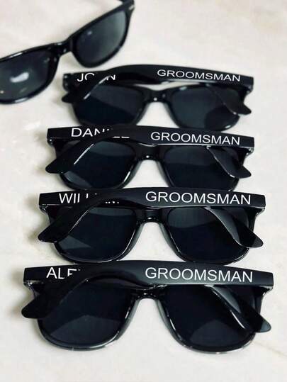 Custom Text Personalized Fashion Glasses, Groomsmen Gifts Bachelor Party Team Fashion Glasses, Destination Wedding Party Favors, Fraternity Gifts, School Supplies, Back To School, School Gift, For Office, For School, For Classroom, For Teacher Gifts