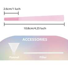 100 PACK Colorful Pre Rolled Cones| King Size Rolling Paper Cone With Loader And Packing Sticks - 彩色 - 查看 3