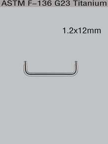 1 PC F136 Titanium Embedded Nail Double Ball Head Right Angle Shiny Skin Implant Nail Double Cone Outerthread Surface Barbell Piercings 90 Degree Dermal Anchor Hide In Skin Piercings Body Jewelry 16G Sexy Unisex - Titanium Color - View 22