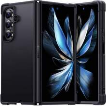 1 件黑色/灰色/海军蓝高端奢华 Z 形折叠 6/7 肤感哑光半透明可折叠手机壳，优质 PC+TPU 加厚边角防震保护，握感舒适，男女通用，理想的生日/节日礼物 - 黑色 - 查看 1