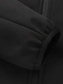 Balabala Kids' Fleece Lined Hooded Jacket, Warm Coat For Boys & Girls - Black - View 8