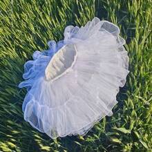 四层薄纱衬裙，短款泡泡裙内衬，适用于婚礼、舞会、万圣节、圣诞节服装，营造蓬松效果 - 多色 - 查看 5