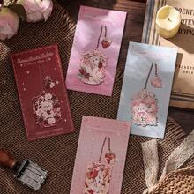 1 Marcador de página da série Rococó Sweetheart, com design requintado e sofisticado, estilo fofo e um acessório de leitura que também serve como porta-páginas