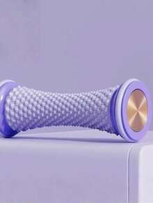 1pc Foot Massage Roller With Speed Control - Deep Tissue Massage Textured Surface, Medium Firmness, Manual Operation, Suitable For Yoga & Fitness Enthusiasts, Home Fitness Experience, Yoga Accessory, Fashionable Design, Durable Structure