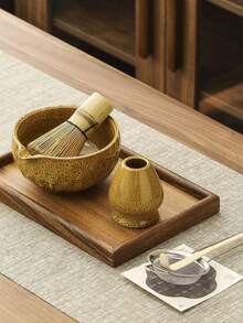 Juego de té Matcha de 5 piezas de cerámica, incluye herramientas para pastelería, tazón Matcha, batidor Matcha, taza Matcha, revolvedor, cuchara para té, juego de tazón de té, herramientas de preparación de postres y té, caja de regalo con estilo japonés, juego de herramientas de batido de Matcha de la dinastía Song