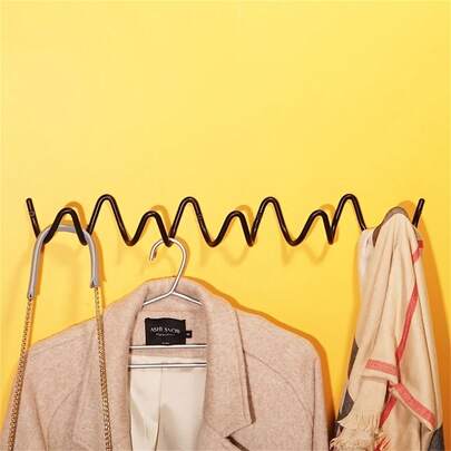 1PC Wave-Shaped Coat And Scarf Hook, Beautifully Crafted, Perfectly Combines Storage And Aesthetics. Its Minimalist Style Makes It Suitable For Baby Rooms, Living Rooms, Bedrooms, Bathrooms,Better Management Of Space,Decorate Your Baby's Room