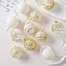 16 قطعة زينة كرات عيد الميلاد لشجرة عيد الميلاد، كرات زينة لا تنكسر معلقة على شجرة عيد الميلاد، كرات بلاستيكية بالجملة لزينة شجرة العطلات، مع سلسلة معلقة، مناسبة لشجرة عيد الميلاد وحفلات عيد الميلاد وديكور المنزل، (أحمر - ذهبي وردي - أبيض)