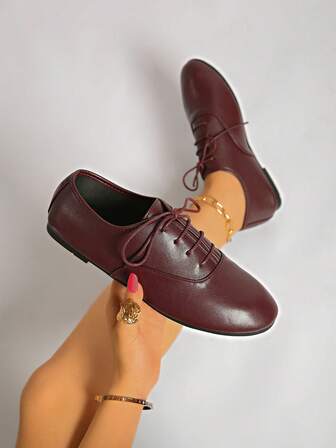 0.5 Size Smaller New Spring/Summer/Autumn Soft Comfortable Lightweight Low Heel Ballerina Flats, Fashion Work Shoes For Women, Red, Black, Burgundy, Casual Sneakers, Closed Toe Mary Jane Lolita Shoes, Ballet Flats