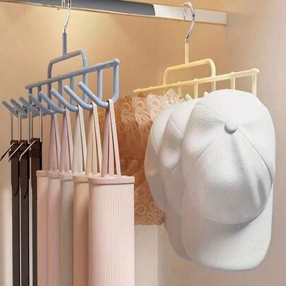 Suport pentru pălării 1/2 buc, organizator de pălării pentru garderobă care economisește spațiu - poate ține până la 8 pălării, suport multifuncțional pentru afișarea pălăriilor, poate fi folosit pentru a depozita curele, cravate, eșarfe, veste, pălării, sutiene, pantofi, rochii, pantaloni, blugi, cizme, fuste, potrivit pentru cămin/dormitor, baie, dulap, dulap, casă