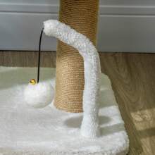 PawHut Cat Tree Tower Scratcher With Bed For Indoor Cats, White - White - View 9
