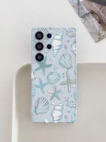 1 件时尚海星和贝壳图案防指纹透明 TPU 软手机壳，带相机镜头保护，适用于 Apple、Nothing、Pixel、INFINIX、Redmi - 彩色 - 查看 3