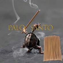 12 cm/4,72 Zoll handgefertigte Palo Santo Räucherstäbchen - natürliches aromatisches Holz mit Sandelholzduft, für Energiereinigung, Heim- und Büroreinigung, Spa, Meditation, Yoga - tolles Geschenk für St. Patrick's Day, Ramadan, Valentinstag, minimalistisches Etikettendesign, handwerkliche Verarbeitung - Palo Santo Aromatherapie-Stäbchen - Übersicht 4