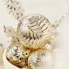 40pcs Assorted Size & Color Shatterproof Champagne Christmas Balls, Christmas Ornaments, Christmas Tree Hanging Decorations, Christmas Gifts Home Decor Christmas Decorations Room Decor Winter Christmas Decorations Home Christmas Gifts Christmas Decor - Champagne - View 7