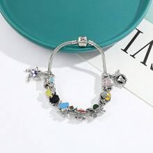 1pc Hot Blooded Cartoon Anime One Piece Periphery, Skeleton Pirate Logo  Fashion Personalized Hip Hop DIY Bracelet, Suitable For Daily Wear - Multicolor - View 7