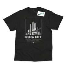 Delta City Inspired By Robocop Direct To Garment Printed T-Shirt - 黑色 - 查看 1