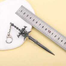 1pc 14cm World Of Warcraft Frostmourne Weapon Keychains Alloy Swords Game Peripheral Model Metal Action Figures Gift Toys Game Boys