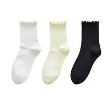 Autumn Winter Women Coral Fleece Non-Shed Hair Sockings Female Thickened Warmth Breathable Cartoon Knitted Sockings