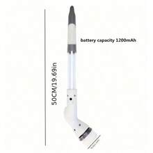 Akane 多功能电动旋转清洁刷，配备6个可替换刷头 - USB充电，无线瓷砖、缝隙和地毯清洁器，1200mAh锂电池供电，室内浴室清洁工具，带可拆卸刷头和内置液体分配器 - 适用于家庭清洁 - 适用于所有表面 - 乔迁新居和清洁爱好者的完美礼物