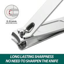 19件黑色指甲护理套装，指甲钳，指甲剪，指甲钳，男女专业美甲工具 - 黑色 - 查看 2