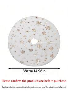 1 cái - Váy cây thông Noel mini màu trắng, Váy cây thông Noel, Váy cây thông Noel bằng lông giả, Thảm lót chân cây hình bông tuyết sequin, Thảm nhung dày, Thảm lông xù nhỏ trang trí cây thông Noel, Trang trí cảnh, Trang trí phòng, Trang trí nhà cửa, Trang trí tiệc ngày lễ, Trang trí Giáng sinh - Nhiều màu - Xem 8