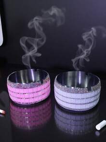 1pc Rhinestone Series Rhinestone Cigarette Case, (Multiple Options) Capacity 20 Cigarettes, Fashionable Rhinestone Cigarette Box, Ultra-Thin Portable Rhinestone Storage Box, Creative Portable Women's Car Cigarette Case, Suitable As Gift, Party Decor, Rhinestone Leather Cigarette Case, Suitable For Both Men And Women ,Jewellery Box,Pouch,Makeup Brush Holder,Brush Holder,Perfume Organiser,Pouch Bag