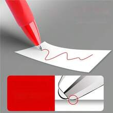 6/3/1 buah Pulpen Gel Merah, Pulpen Ballpoint Merah, Spidol Merah, Cocok Untuk Guru Memberi Nilai Tugas, Siswa Menandai Informasi Penting, Tulisan Halus, Aliran Tinta Konsisten, Perlengkapan Alat Tulis Sekolah, Pulpen Alat Tulis Siswa, Spidol. - Merah - View 4