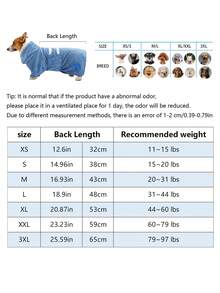 1pc Quick Drying Dog Bathrobe, Dog Embroidered Towel Bathrobe Robe, Super Absorbent Pet Bathrobe With Adjustable Belly Band, Soft Fabric With Embroidery Craft - Multicolor - View 3