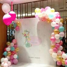 1 Roll, 5m Double Hole Balloon Arch Strips, Sturdier Balloon Garland Strips, For Balloon Tying, Balloon Arches And Balloon Garlands, Suitable For Easter, Birthday, Wedding Party, Christening, Graduation, Halloween, Christmas, New Year, Mother's Day Gifts - Clear - View 2