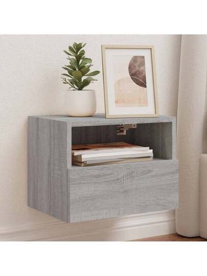 VidaXL TV Wand Unit 40x30x30 Cm Processed Wood Grijs Sonoma