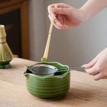 1 套（5 件）宋代抹茶碗、抹茶打蛋器、抹茶勺、抹茶搅拌器、陶瓷抹茶用具套装