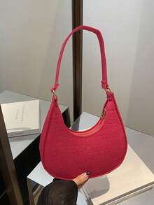1pc Vintage Crocodile Texture Underarm Handbag, Fashionable Versatile Shoulder Bag For Women - Multicolor - View 2