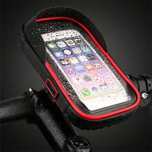 UK Waterproof Bike  Motorcycle Handlebar Mount Holder Case For Mobile Phone - Blue - View 4