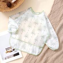 1PC Mess Proof Baby Bibs, Waterproof Smock Baby Bibs For Eating, Machine Washable Long Sleeve Bibs, Baby Led Weaning, Toddler Bibs - Multicolor - View 5