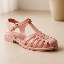 Kit 2 Pares Sandália Feminina Casual Confortável Aranha Macia e Leve - Possession - Nude + Rosa - Visão 6