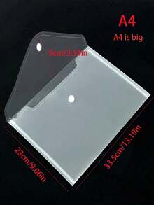 A5/A4 尺寸，10/20 个装，塑料文件夹，透明可重复使用防水文件夹，带按钮，适用于返校、学校用品、学校、教室、图书馆、教师、学生、办公室、家庭、书房、男士、女士、律师、秘书、商务、加厚材质、圣诞节、万圣节礼物