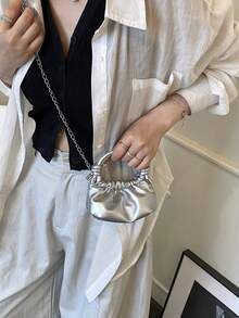 Children's Cross-Body Shoulder Bag, Heart-Shaped Earphone Bag, Fashion Bag, Mini Coin Purse, One-Piece