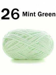 1/2 件天鹅绒柔软纱线，50 克/件，60 米/件，手工 DIY 针织中粗纱冰棒纱，粗涤纶柔软针织纱，适用于 DIY 工艺品，适用于针织和钩编围巾、帽子、鞋子、包包、靠垫、玩偶、毛毯、拖鞋、手工艺钩针项目 - 彩色 - 查看 31