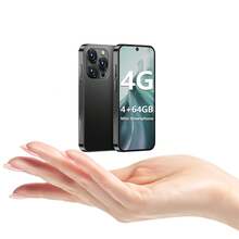 SOYES [4G Mini Android Phone]World's Smallest Size, Compatible, 3.88-Inch HD Display Android Mini Compact Phone |  Quad-Core Processor, Face Recognition Function, 4GB RAM + 64GB ROM, Touch Screen, USB-C Charging Compatible.  Android Mobile Phone, Mini-Size Design – Ideal Gift For Students & Entertainment Device. Mini Phone.Christmas Gifts.Halloween Present. - 黑色 - 查看 7