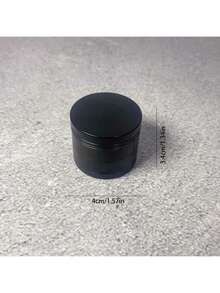 1.6/2/2.5/3inch Black 4-Layers Herb Grinder 4-Layer Zinc Alloy Crusher Manual Mill Mortar Pestle Tobacco Cutter Metal Tobacco Raw Grass Grinder Shredder  Tool Cigarette Accessories Gift - 黑色 - 查看 10
