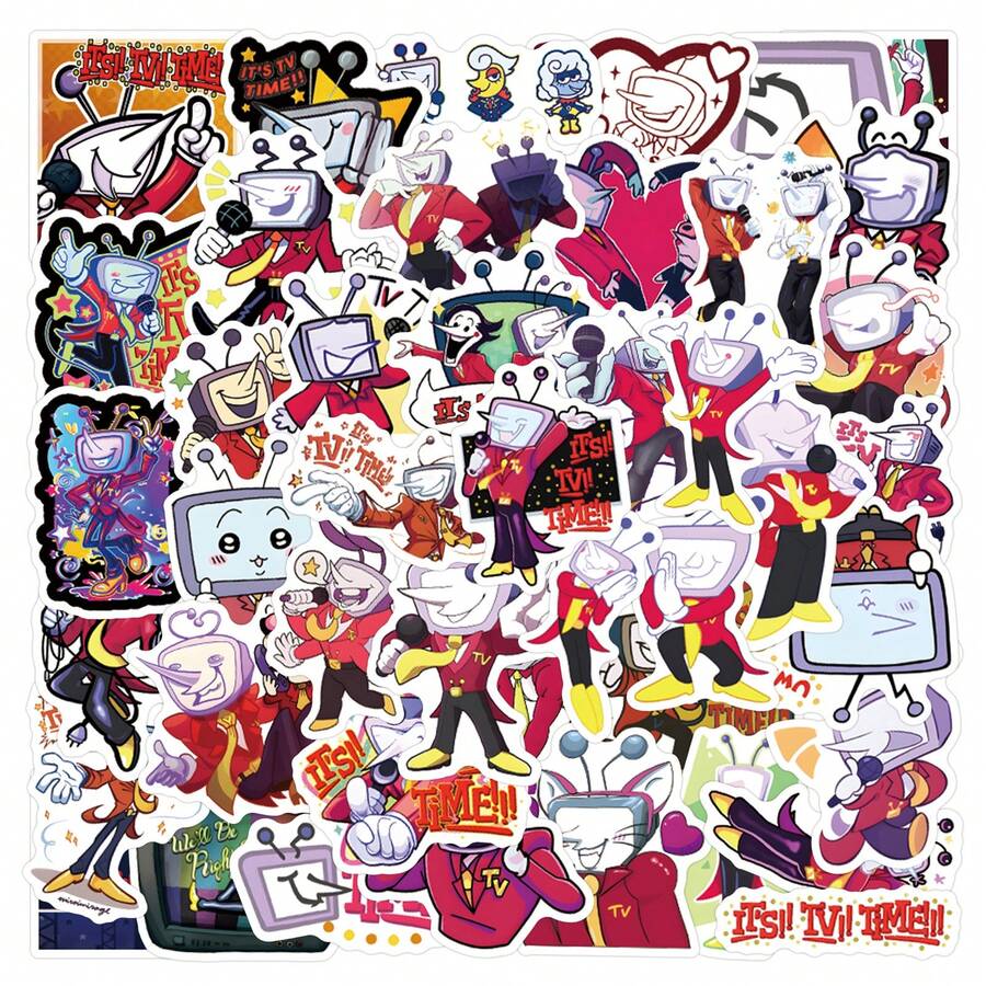 55 miếng dán ăng-ten, trang trí ăng-ten, nhãn dán thẩm mỹ, nhãn dán động vật, nhãn dán hoạt hình, nhãn dán vinyl, thích hợp cho bình nước, đàn guitar, hành lý, điện thoại, ốp điện thoại, máy tính xách tay, ván trượt, quà tặng. - Nhiều màu A - Xem 1