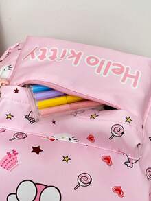 Sanrio Sanrio Hello Kitty My Melody Large Capacity Backpack Cartoon Big Ear Dog Backpack Children's Bag For The School For School, Travel