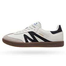 CAMEL CROWN Men's Retro And Fashionable Sneakers With Grip And Wear-Resistant Casual Shoes Classic And Versatile German Training T-Toe Shoes - Ivory Black - View 4